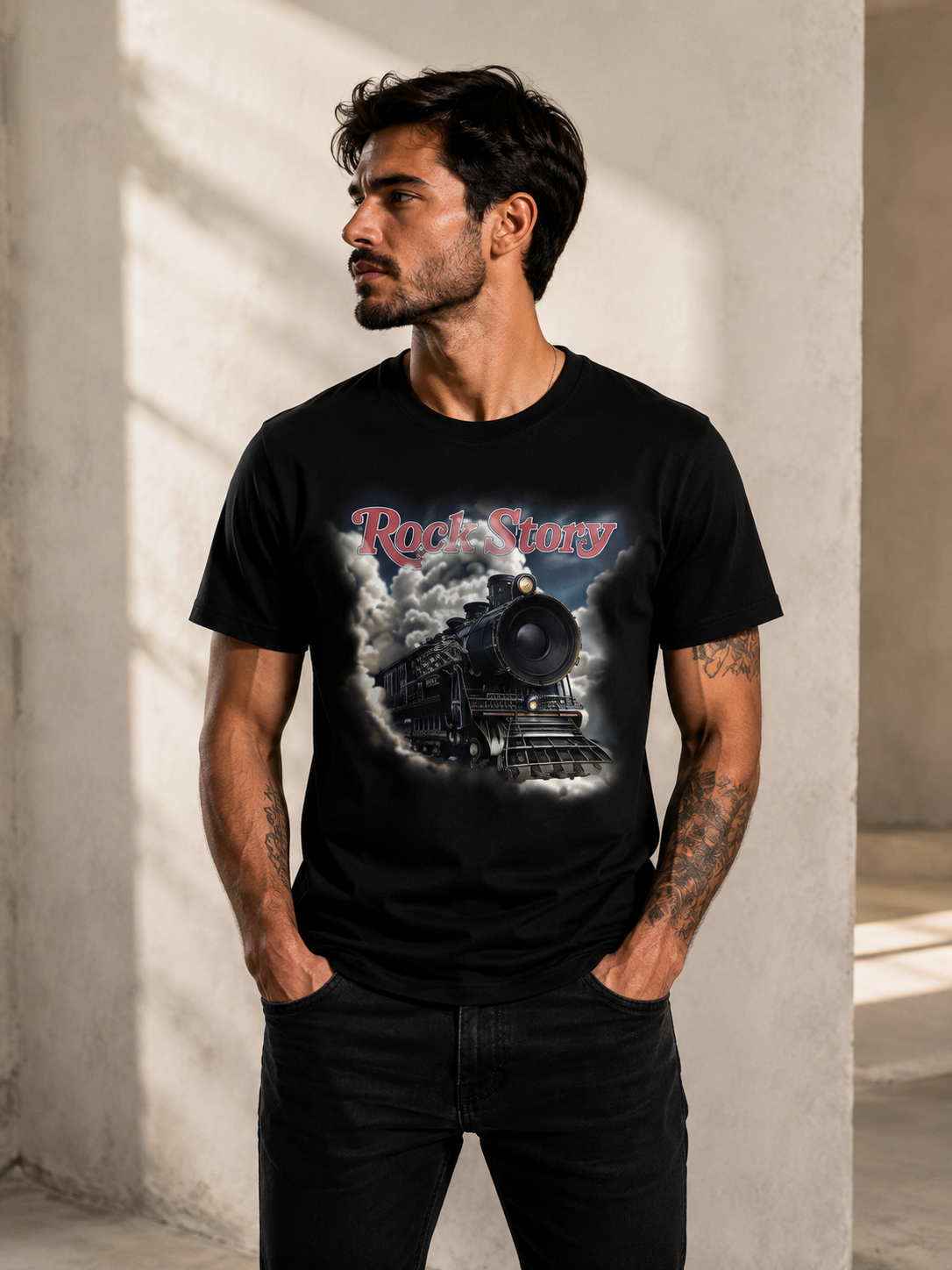 Camiseta RockStory Locomotiva Preta